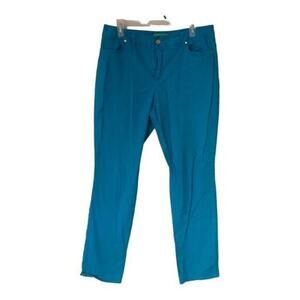 Island Republic Womens Mid-rise Twill Straight Leg Chino‎ Pants Blue Size 10
